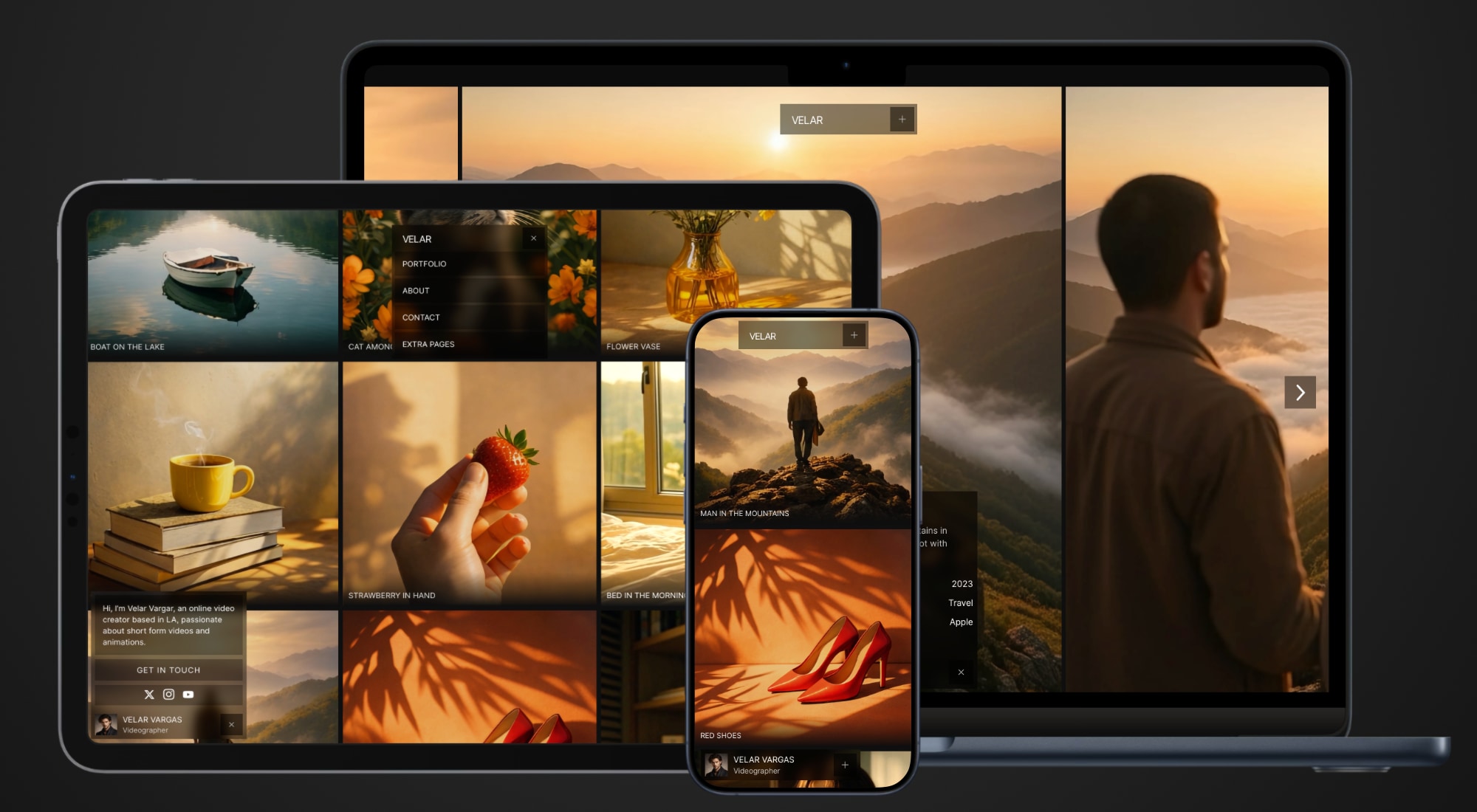 Velar premium template for blocs